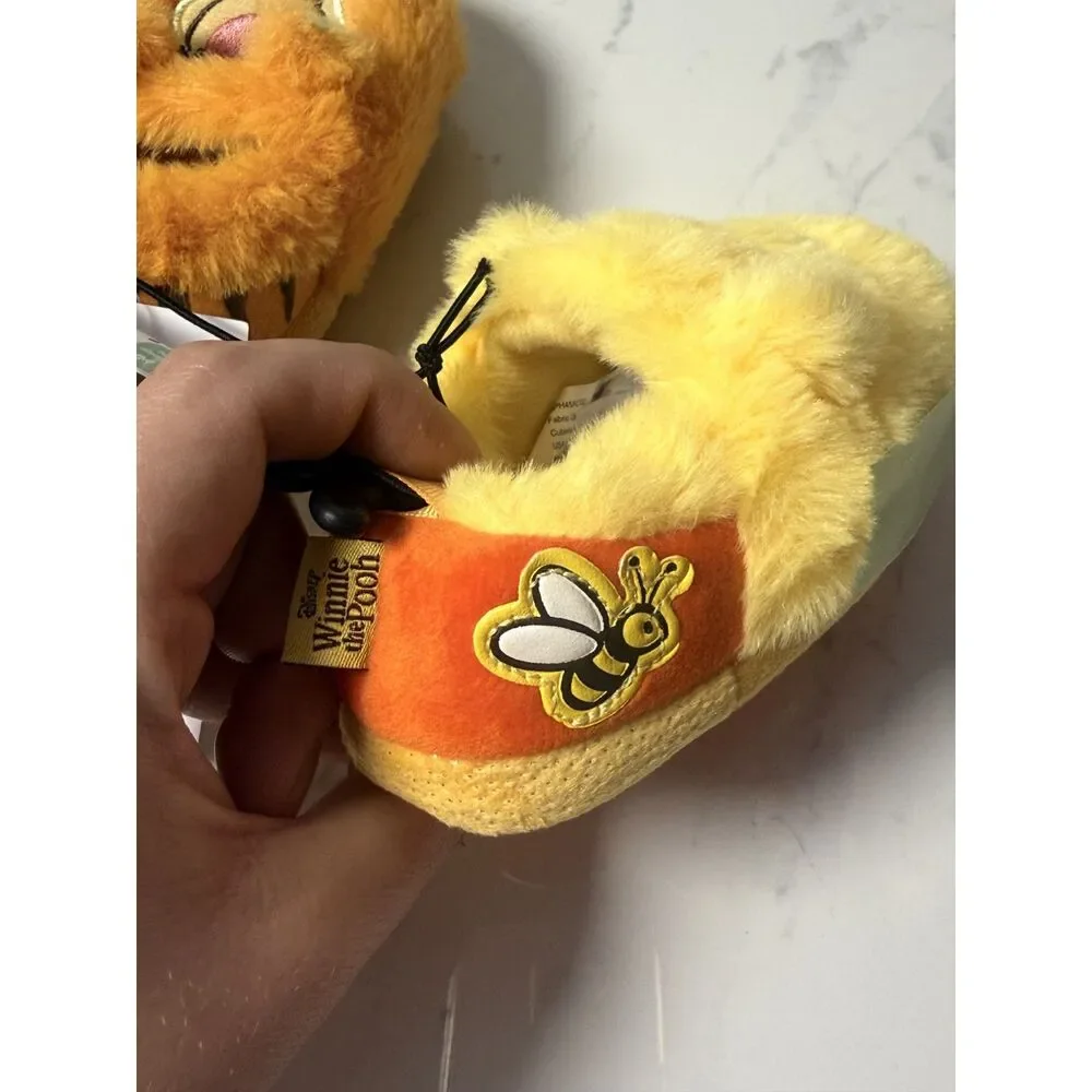 Disney Baby Boys Winnie the Pooh and Tigger Plush Slippers Toddler 5